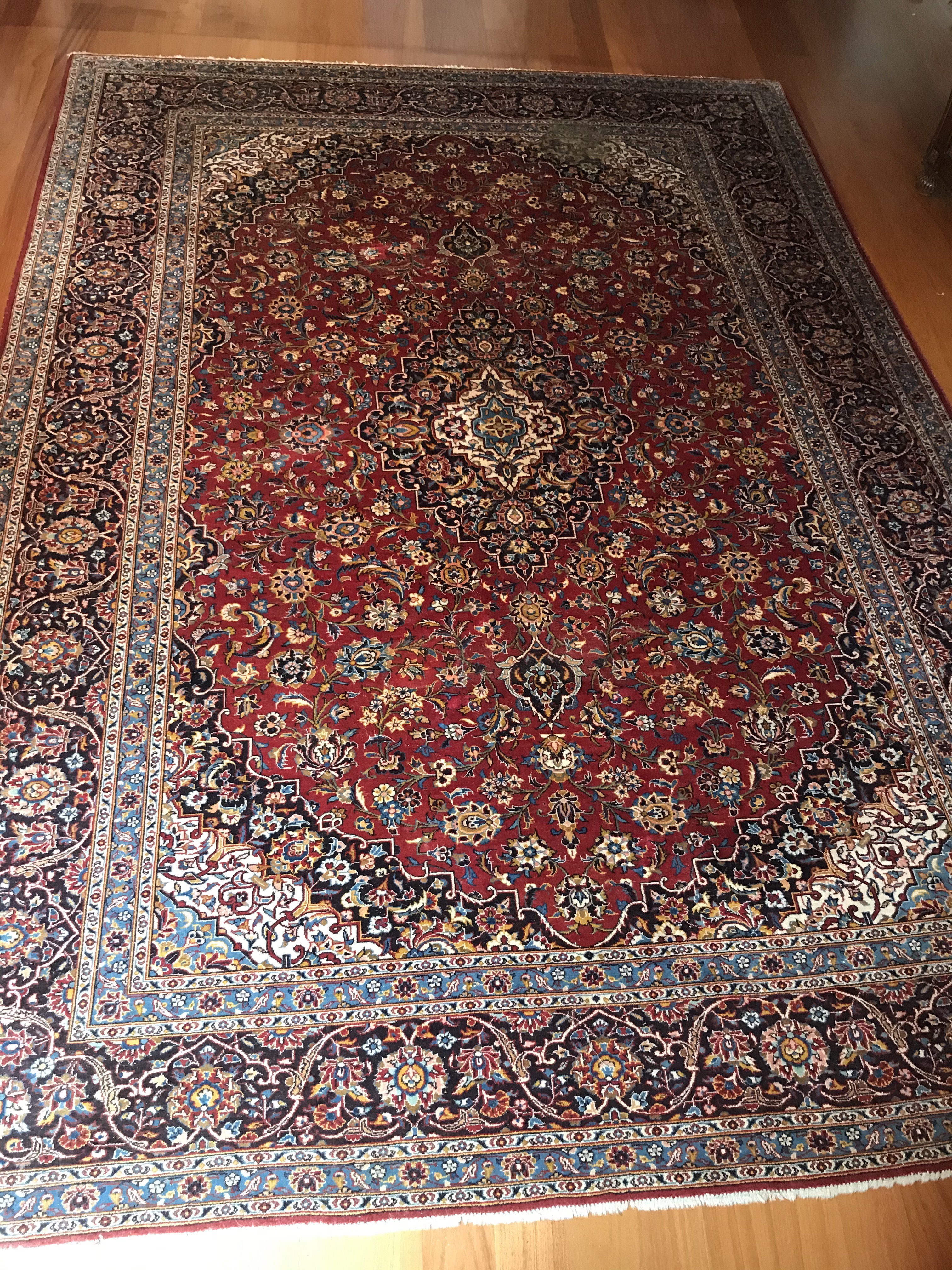 8'2" X 12'9" FINE PERSIAN KASHAN
