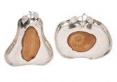 825 SILVER AND AGATE APPLE & P