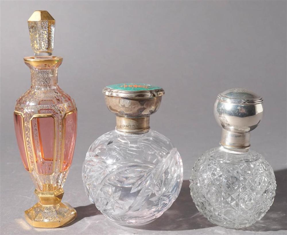 830-SILVER MOUNTED CUT GLASS