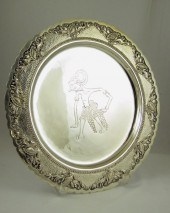 .835 FINE SILVER TRAY attribut