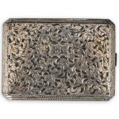 835 SILVER CIGARETTE CASEDESCR