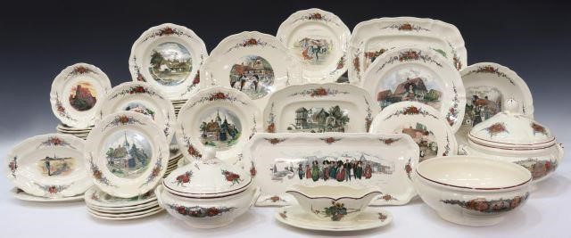(84) ASSEMBLED FRENCH FAIENCE
