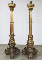 84" ITALIAN BAROQUE GILT WOOD
