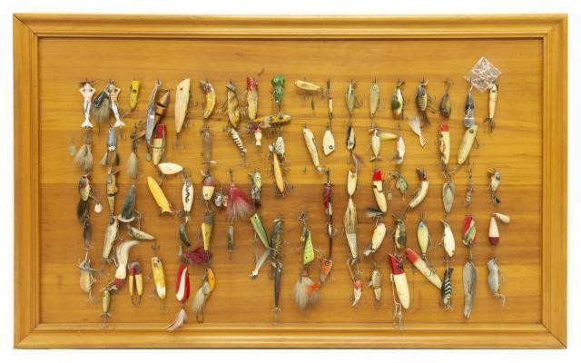 (86) VINTAGE FISHING LURES ON