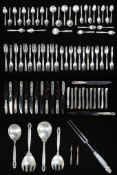 87 PIECES GEORG JENSEN ACORN S