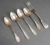 875-SILVER DINNER FORK WITH KO