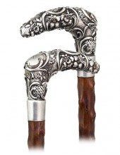 88. SILVER DAY CANE -CA. 1890