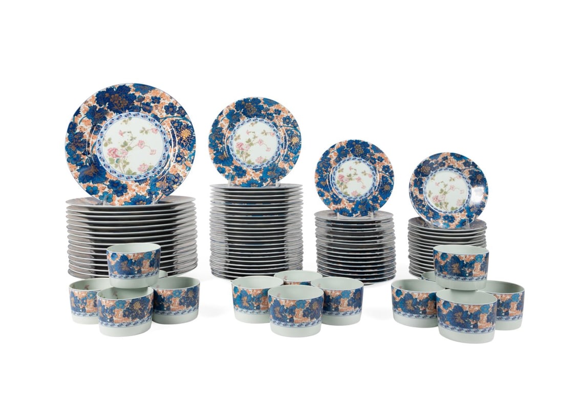 88PC HAVILAND LIMOGES DAMMOUSE
