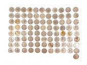 89PCS US SILVER COINS, INCLD F