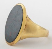 8K YELLOW GOLD BLOODSTONE CHAL