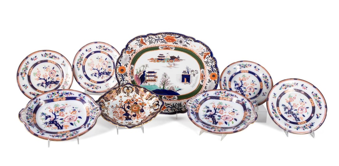 8PC 19TH C. ENGLISH ASSORTED