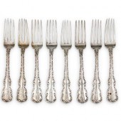 (8PC) ANTIQUE STERLING SILVER