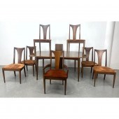 8pc Brasilia Walnut Dining Set