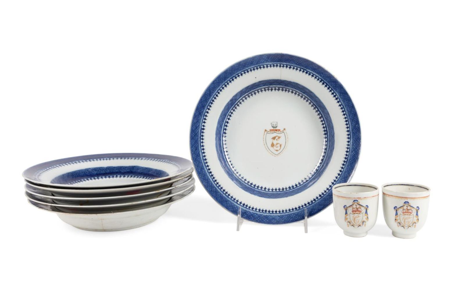8PC CHINESE EXPORT ARMORIAL