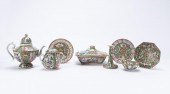 8PC CHINESE ROSE MEDALLION POR