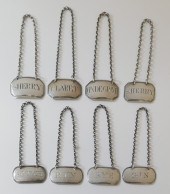 8pc English Georgian Sterling