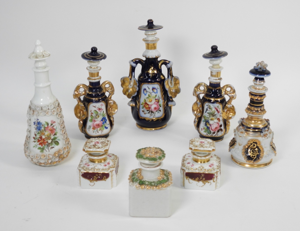 8PC EUROPEAN PORCELAIN PERFUME