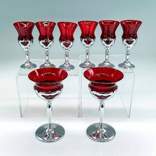 8PC FARBER BROTHERS KROME KRAFT RED