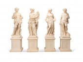 8PC FOUR ARTS GARDEN FIGURES O