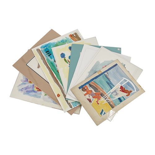 (8PC) GEORGE DANIELL (AMERICAN,