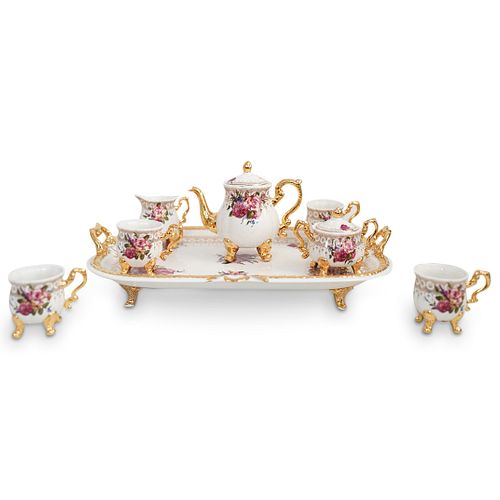 (8PC) LIMOGES STYLE PORCELAIN