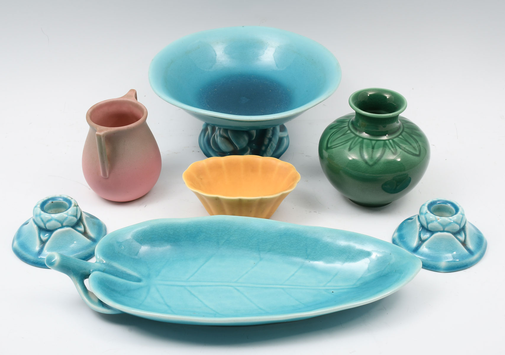8PC. ROOKWOOD POTTERY COLLECTION: