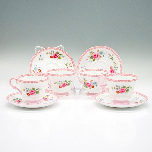 8PC SHELLEY PORCELAIN GARDEN