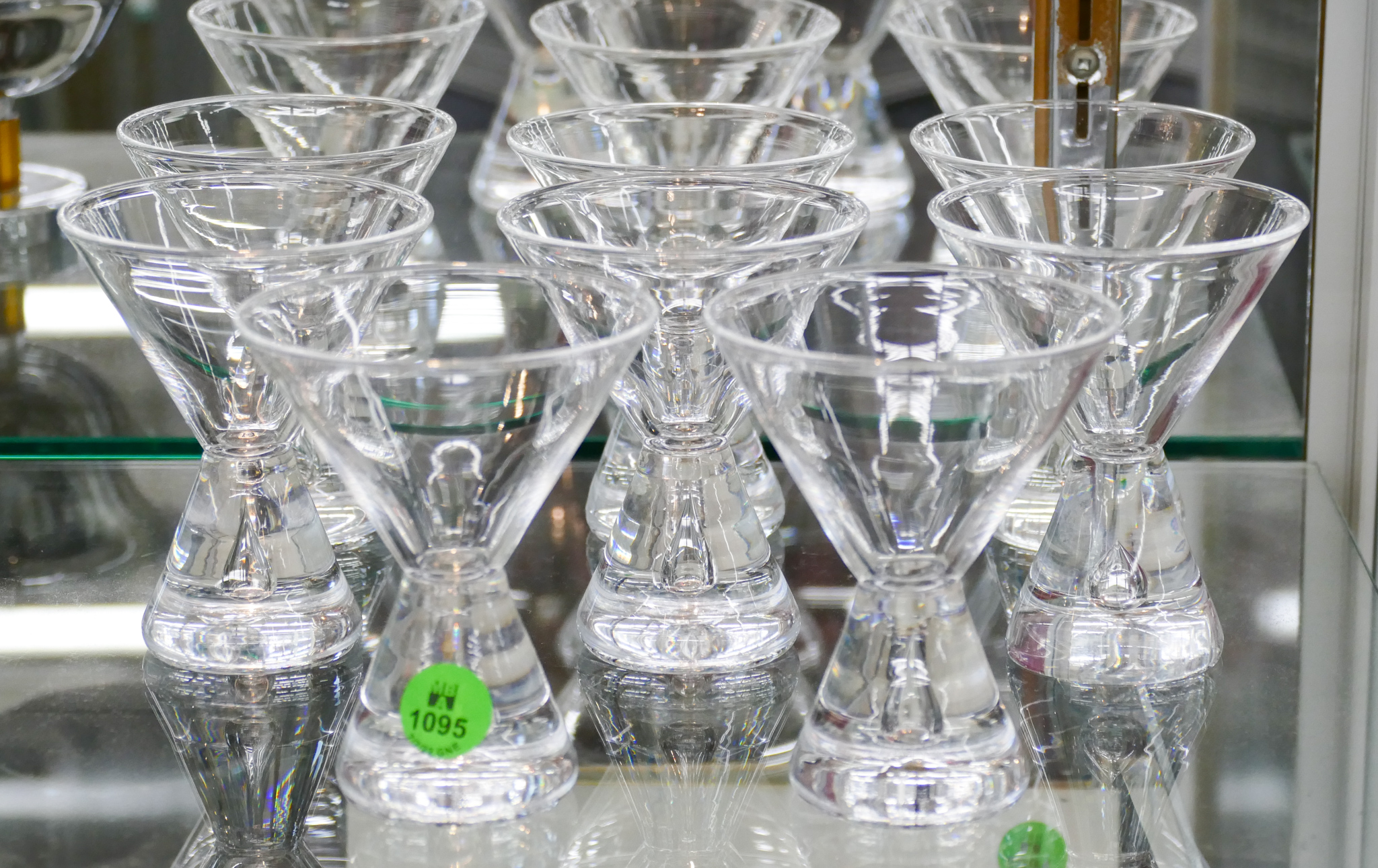 8pc Steuben Crystal Tear Drop