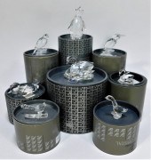 8PC SWAROVSKI ASSORTED BIRD GR
