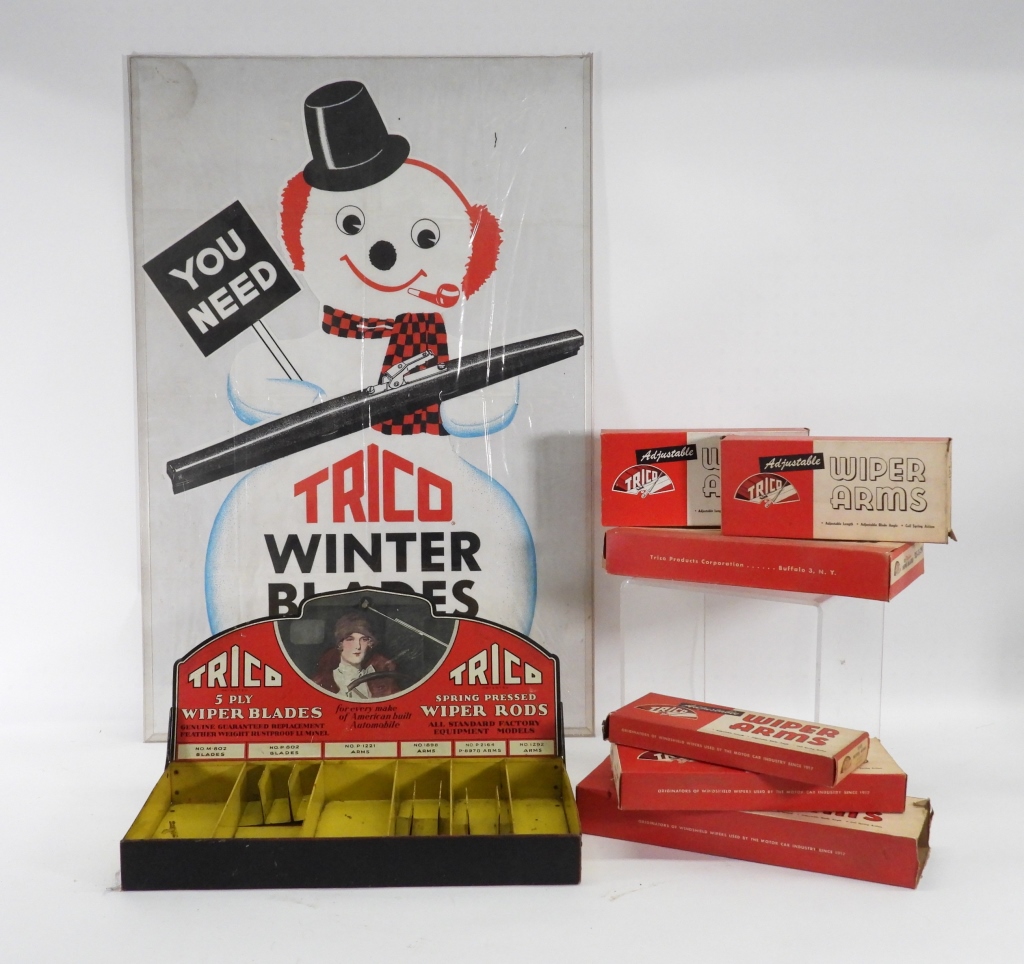8PC TRICO AUTOMOTIVE POSTER & WIPER
