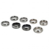 (8PC) TUNGSTEN CARBIDE RINGSDE