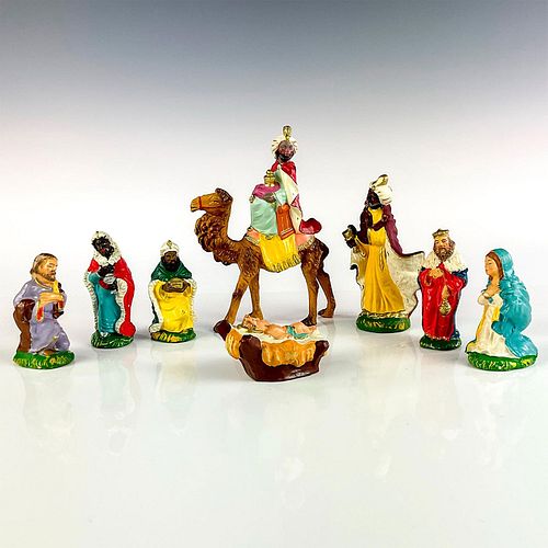 8PC VINTAGE ITALIAN NATIVITY