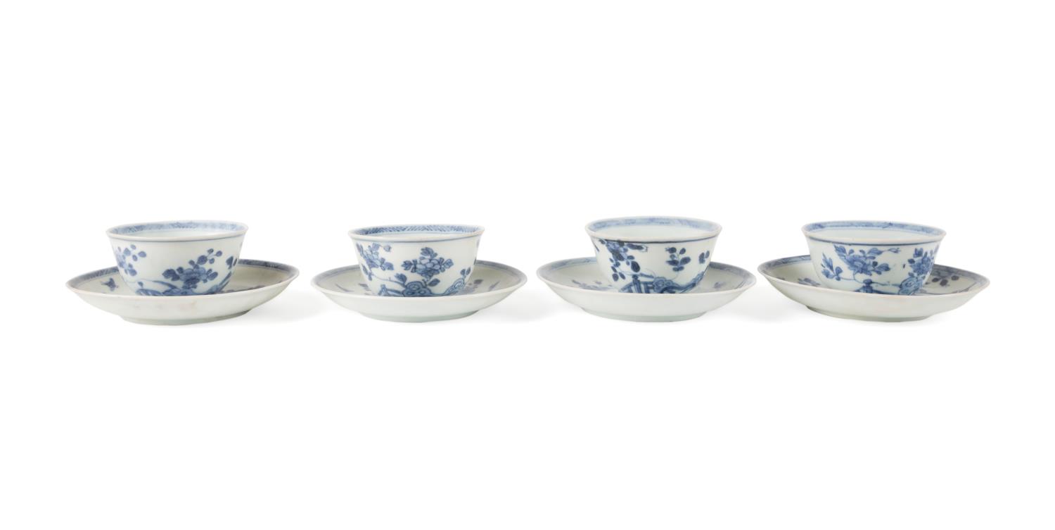 8PCS CHINESE BLUE & WHITE CA MAU