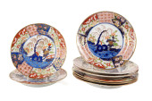 8PCS COALPORT 'ROCK AND TREE'
