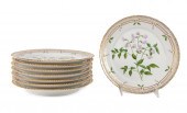 8PCS ROYAL COPENHAGEN FLORA DA