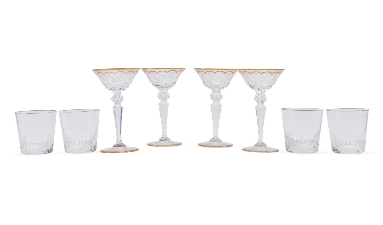 8PCS ST. LOUIS CRYSTAL: BARWARE