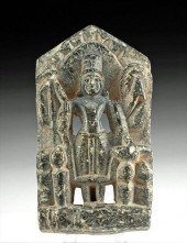 8TH C. INDIAN PALA STONE RELIE