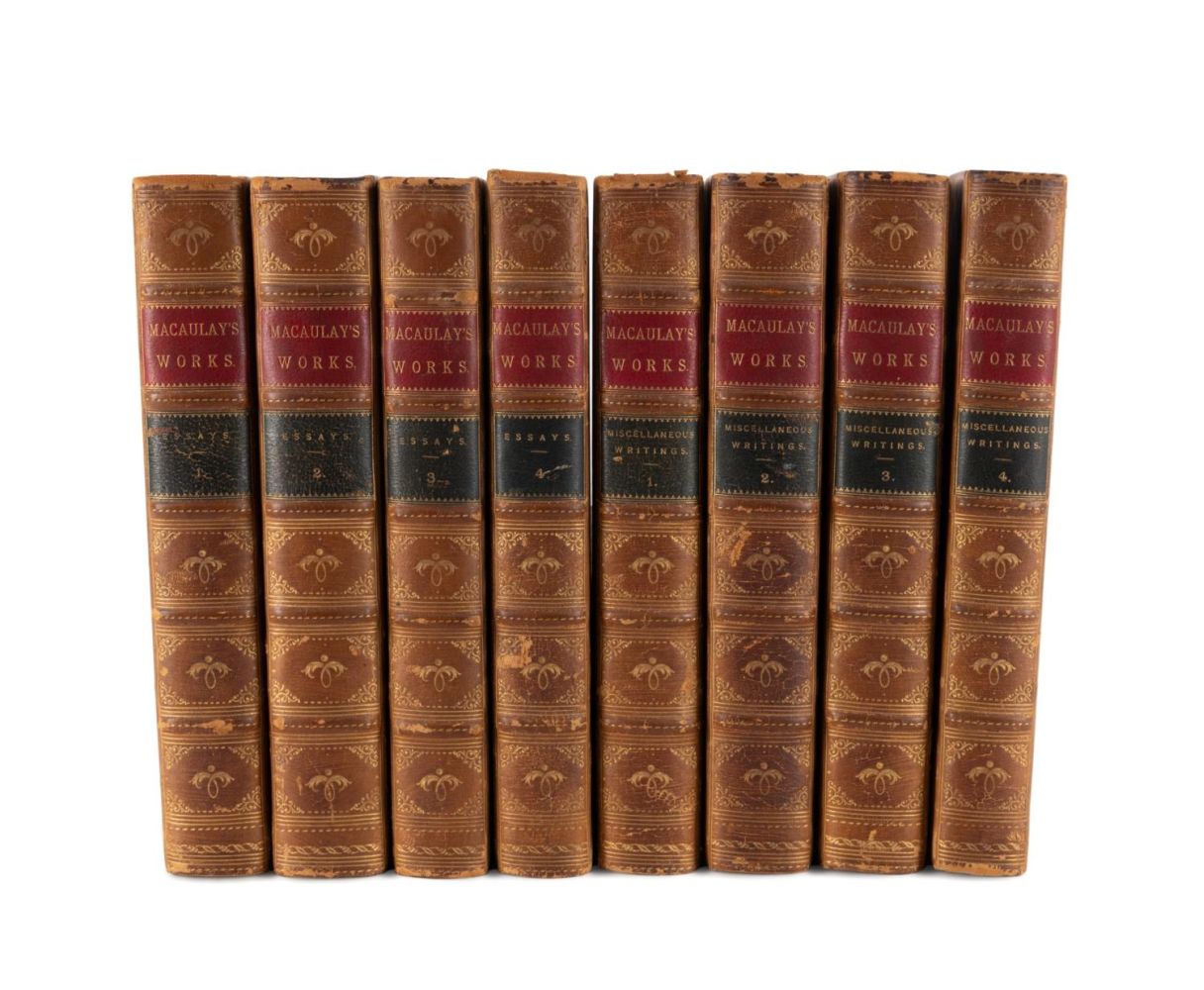 8VOL LORD MACAULAY, ESSAYS AND