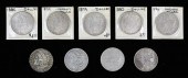 9 1879 AND 1880 MORGAN SILVER