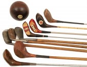 9 ANTIQUE AND VINTAGE GOLF CLU