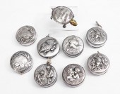 9 ART NOUVEAU STERLING TAPE ME