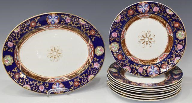 (9) ASHWORTH BROS IRONSTONE TABLE &