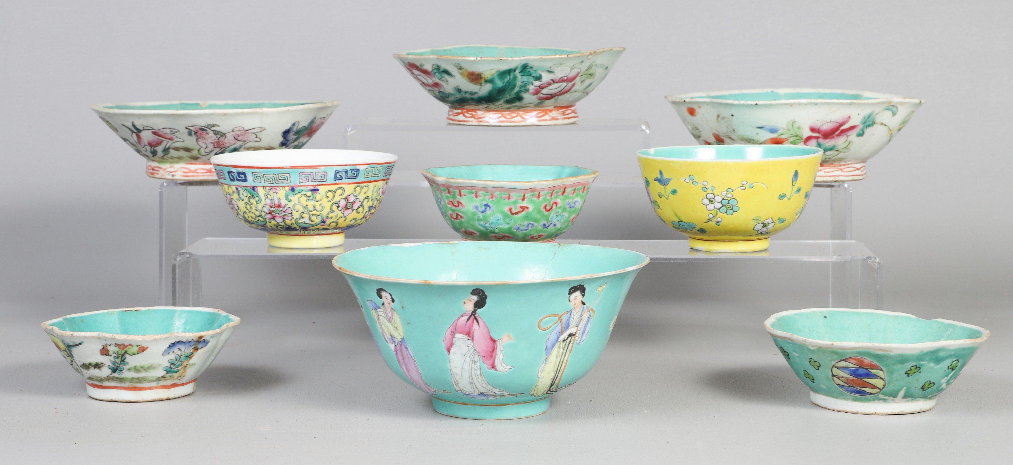 (9) Asian porcelain bowls, c/o