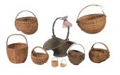 (9) ASSORTED BASKETS Including