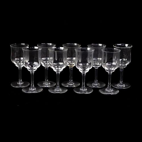(9) BACCARAT CAPRI (OPTIC) WINE