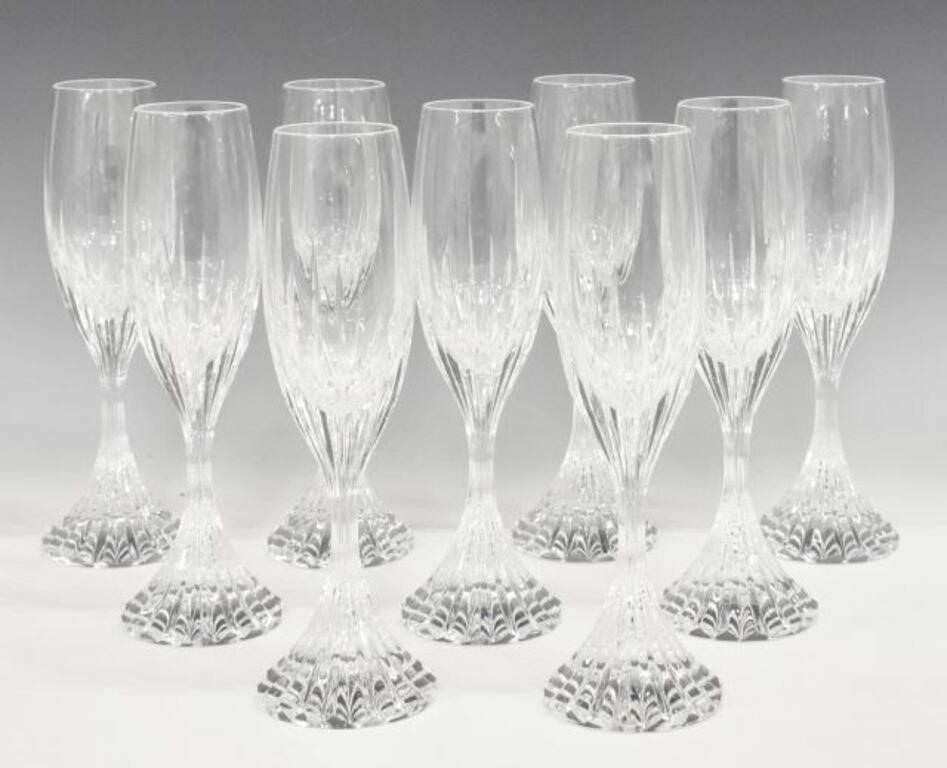(9) BACCARAT 'MASSENA' CRYSTAL