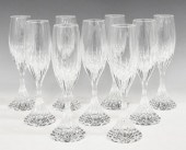 (9) BACCARAT 'MASSENA' CRYSTAL