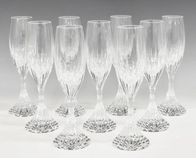 (9) BACCARAT 'MASSENA' CRYSTAL