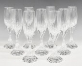(9) BACCARAT 'MASSENA' CRYSTAL