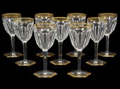 9 BACCARAT PORT GLASSES IN HAR